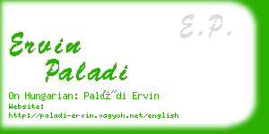 ervin paladi business card